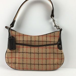 Coach Special Edition Tattersall Plaid Wool Purse